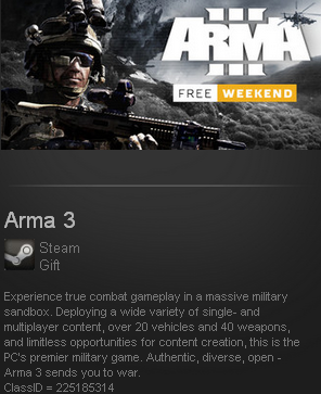 Arma III 3 (Steam gift / ROW / Region free / WorldWide)