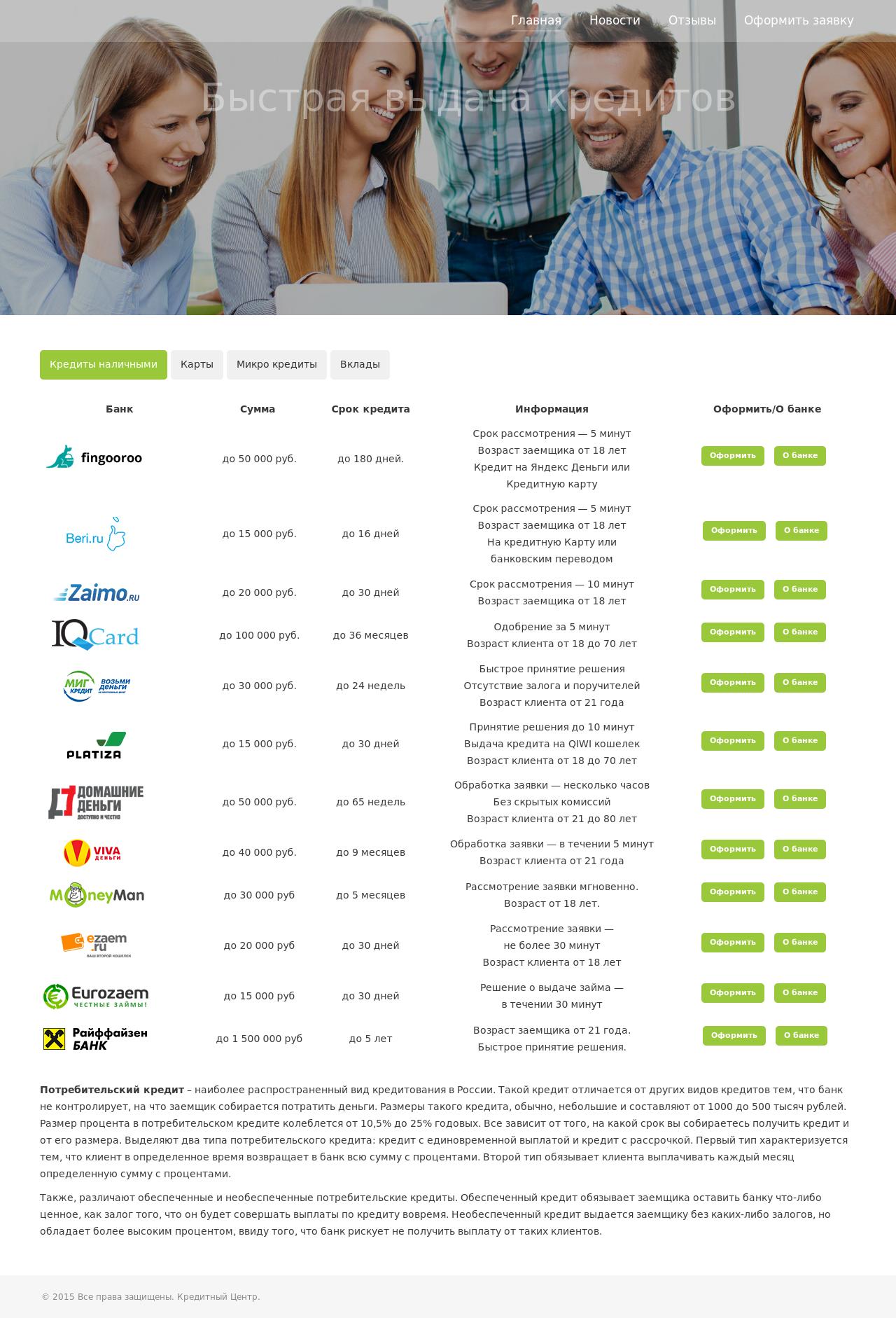 Центр выдачи кредитов под CPA