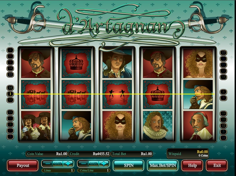 Игровой автомат для казино Dartagnan