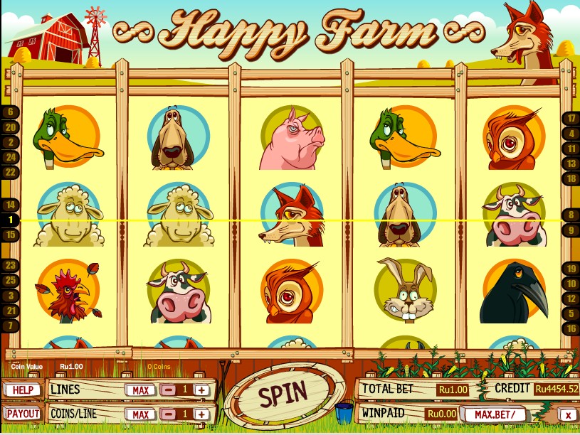 Игровой автомат для казино Happy Farm
