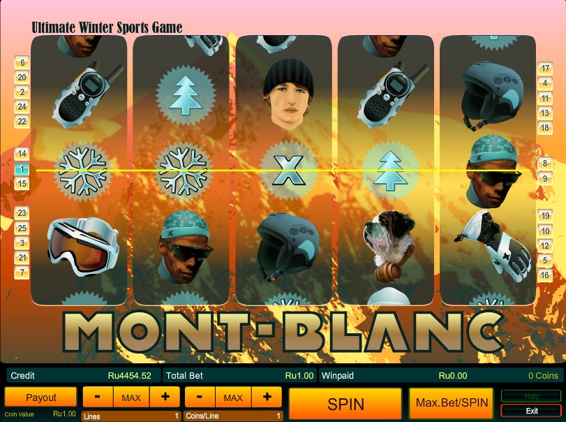 Игровой автомат для казино Mont Blank