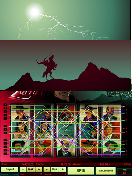 Игровой автомат для казино Zorro