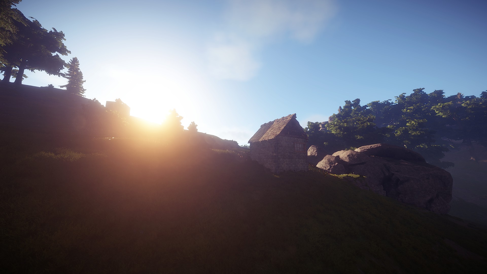 Rust steam. Rust красивый вид. Rust панорама. Красивый вид из Раста. Красивые виды в расте.