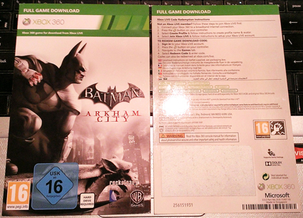 Buy Game BATMAN ARKHAM CITY code Xbox 360 regions of RU/EU and download