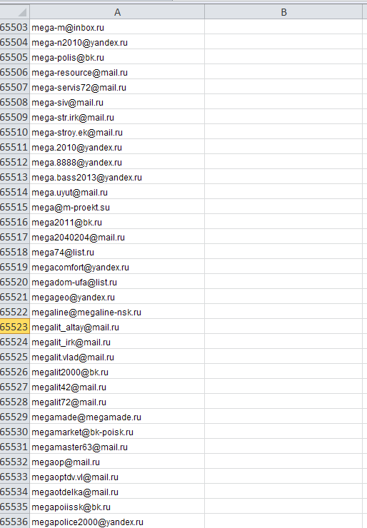 База email адресов строительных компаний России (65тыс)