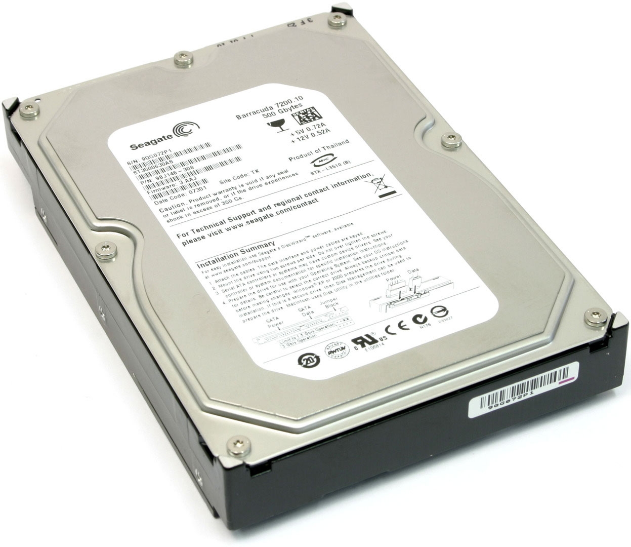 HARD DRIVE  500 GB
