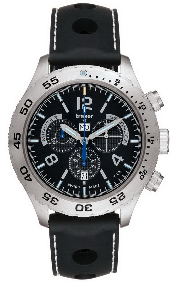 Часы Часы Traser ELEGANCE CHRONO 105036 (силикон №34)