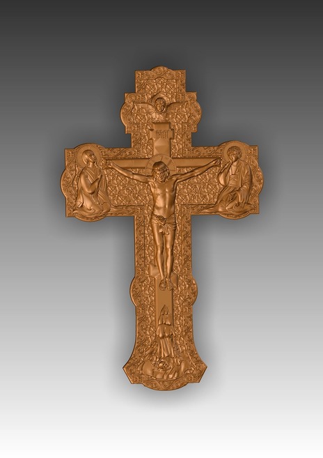 Крест 3d модель