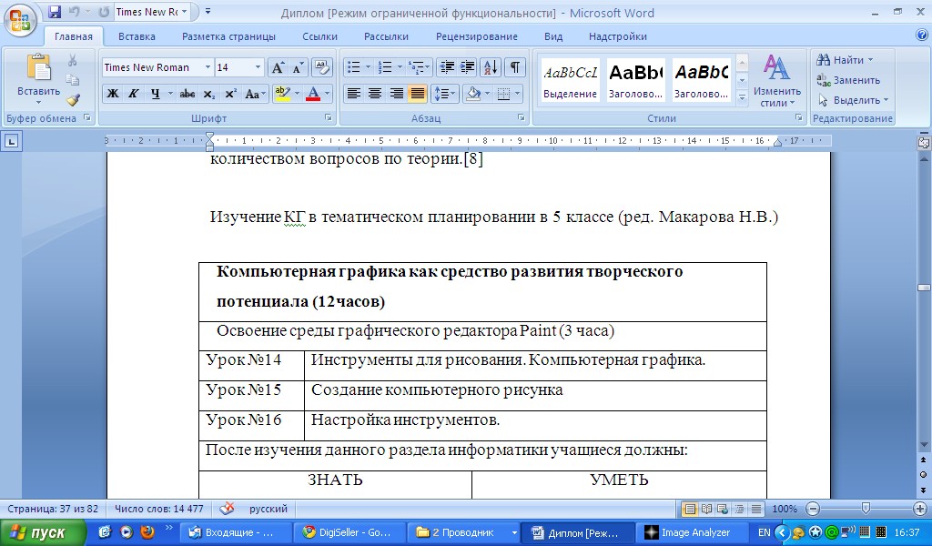 Приложения в дипломном проекте