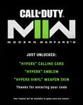 HyperX - COD Modern Warfare 2: Cкин, Эмблема и Карточка