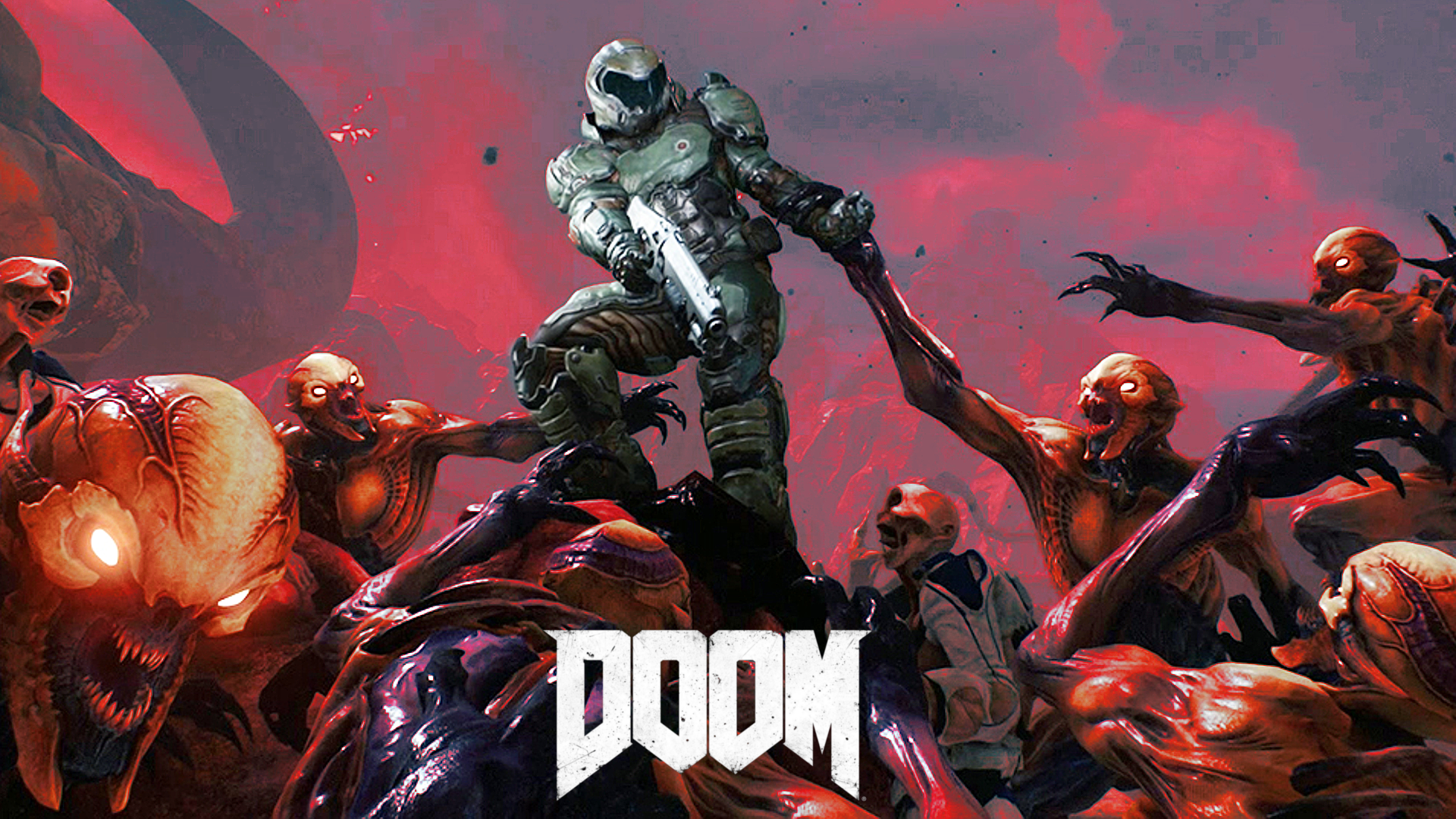 Музыка из игры doom. Doom (игра, 2016). Doom 2016 обложка.