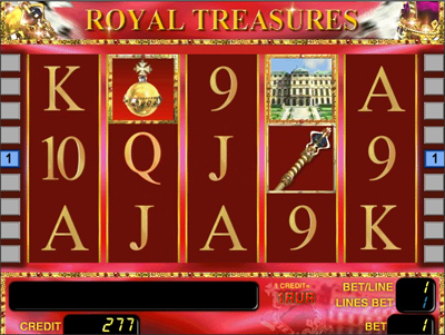 Royal Treasures slot machine casino Masvet NEW