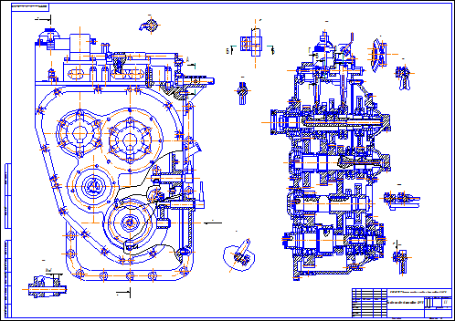 Чертеж коробка передач автогрейдера ДЗ-98