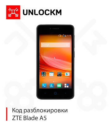 Разблокировка ZTE Blade A5 кодом Мегафон ОБА СЛОТА