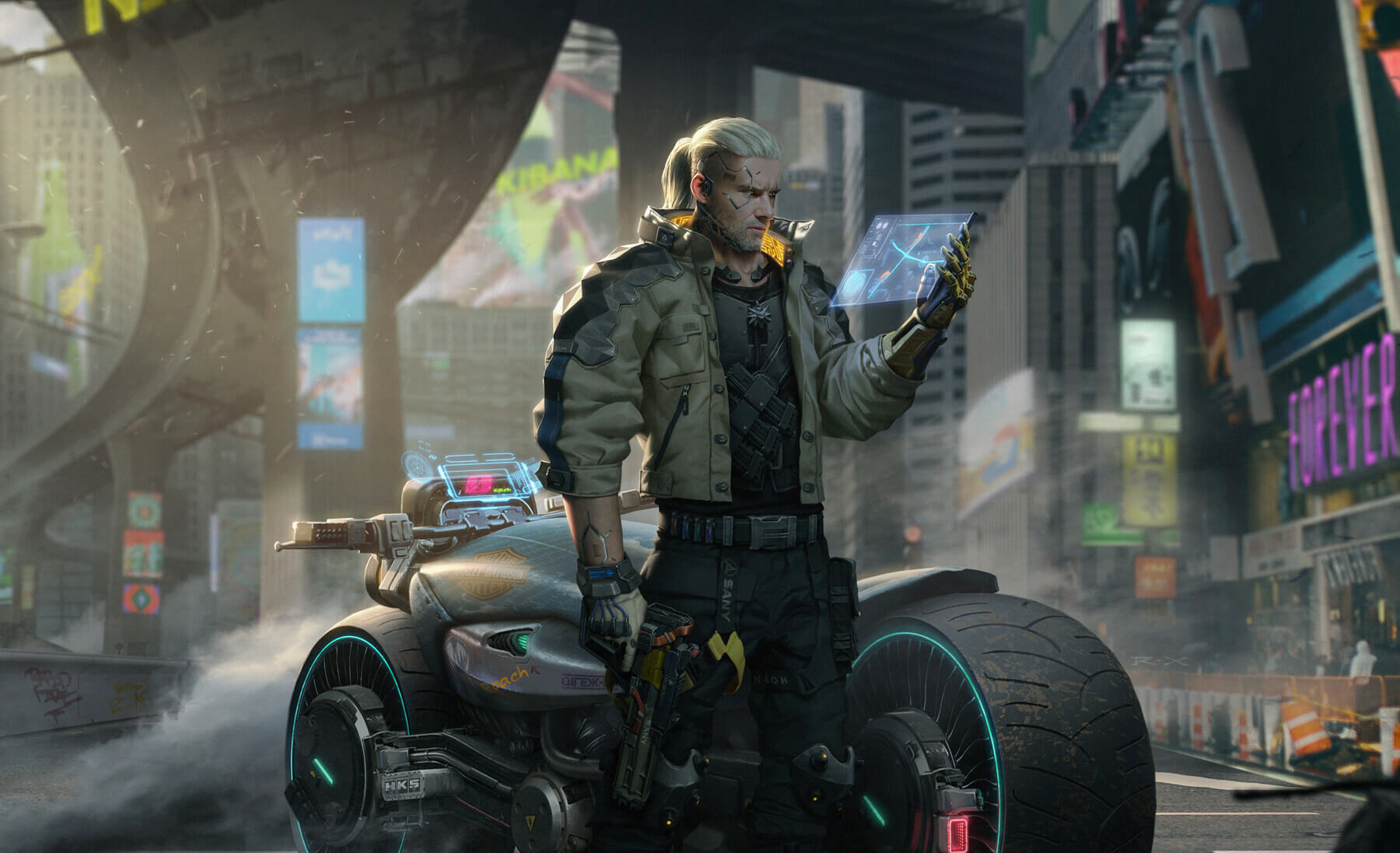 Модульная картина киберпанк 2077