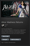 Alice: Madness Returns [Region Free Steam Gift]