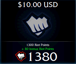 Riot Points League of Legends (USA) - Выгодный курс