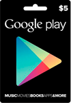 5$ Google Play Gift Card (US)
