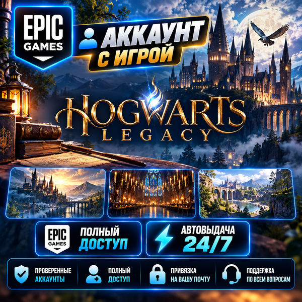 👥Аккаунт с игрой Epic🎮Hogwarts Legacy🎮Автовыдача 24/7 фото 1