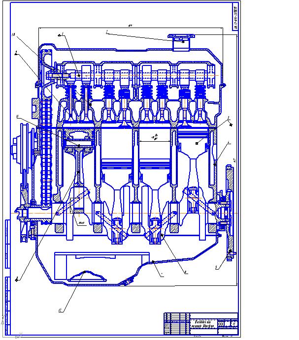 Реферат: Поверочный расчёт двигателя внутреннего сгорания автомобиля ВАЗ 2106
