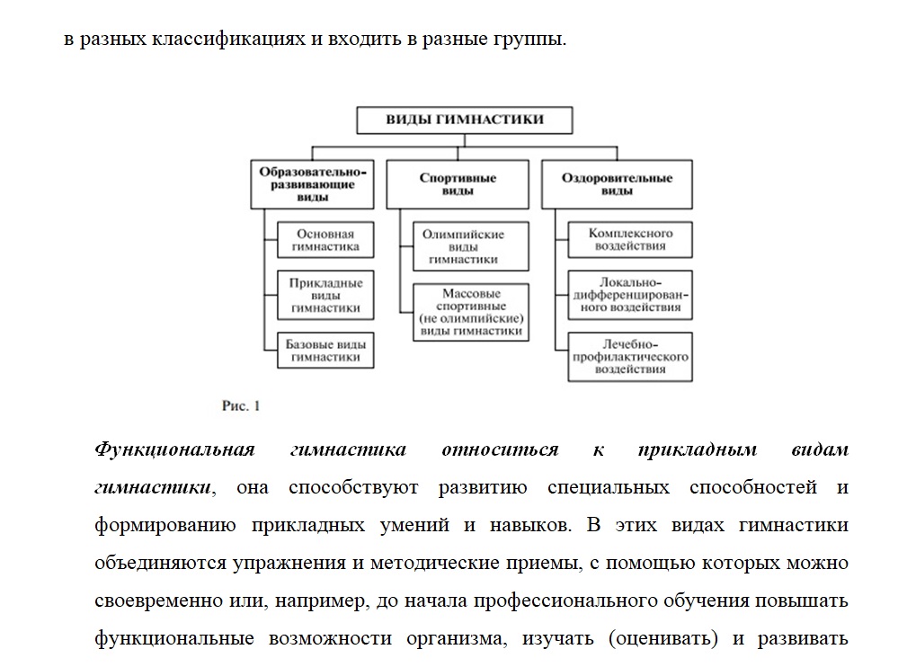 Реферат Гимнастика И Ее Виды