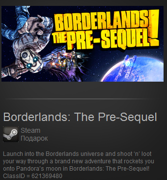 Borderlands: The Pre-Sequel (Steam Gift / ROW)