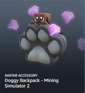 Ключ 🔑Roblox: Doggy Backpack - Mining Simulator 2 🐶🎒