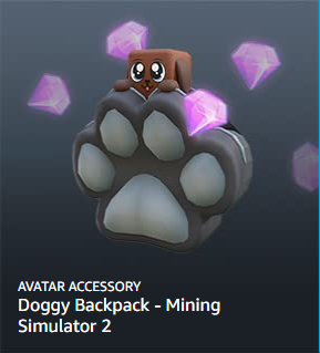 How To Get Doggy Backpack - Mining Simulator 2 on Roblox -  Prime  Bonus Item 