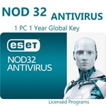 Nod32 antivirus (ESD) for 1 pc, 1 year. Multilingual.