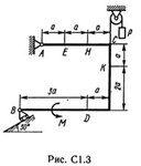 Решение С1-33 (Рисунок С1.3 условие 3 С.М. Тарг 1989 г)
