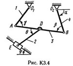 Решение К3-40 (Рисунок К3.4 условие 0 С.М. Тарг 1989 г)