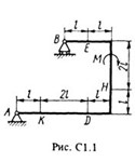 Решение С1-16 (Рисунок С1.1 условие 6 С.М. Тарг 1988 г)