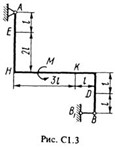Решение С1-31 (Рисунок С1.3 условие 1 С.М. Тарг 1988 г)
