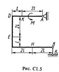 Решение С1-53 (Рисунок С1.5 условие 3 С.М. Тарг 1988 г)