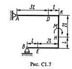 Решение С1-77 (Рисунок С1.7 условие 7 С.М. Тарг 1988 г)
