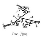 Решение Д9-61 (Рисунок Д9.6 условие 1 С.М. Тарг 1989 г)