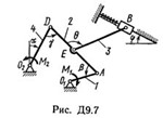 Решение Д9-72 (Рисунок Д9.7 условие 2 С.М. Тарг 1989 г)