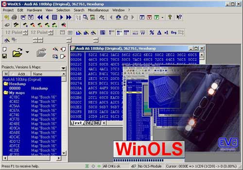 WinOLS 1.500 Программа для Чип-Тюнинга Автомобилей