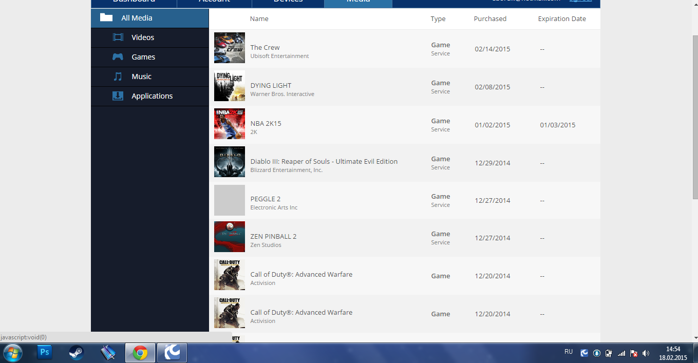 destiny+cod:aw+dying light+the crew+(ps+) - (ps4euro)