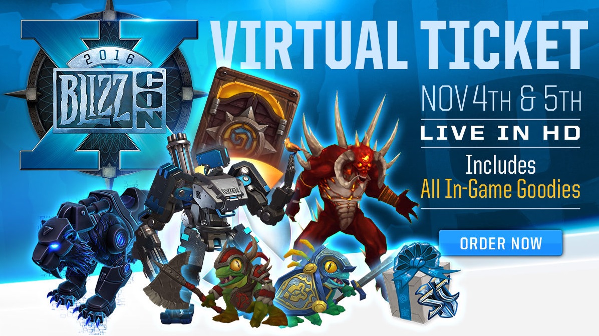 Buy Blizzcon 2016 Virtual Ticket ingame goodies loot code cheap