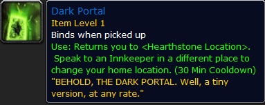 Dark Portal Hearthstone loot code