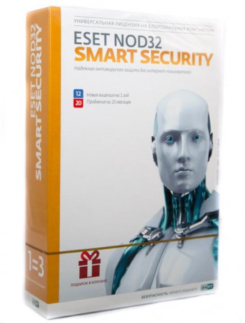 ESET NOD32 Smart Security на 3 ПК на 1 год