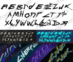Киберпанк русский кириллический шрифт cyberpunk