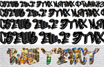 Кириллический шрифт граффити GFTOGraffityB
