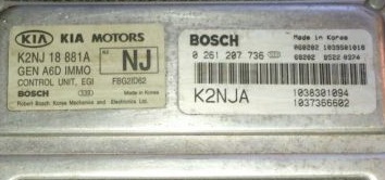 KIA SPECTRA 1.6L M7.9.7 0261207736 1037366602 F2D6I03G
