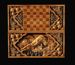 3d модель нард, шахматная доска для станка с ЧПУ - irongamers.ru