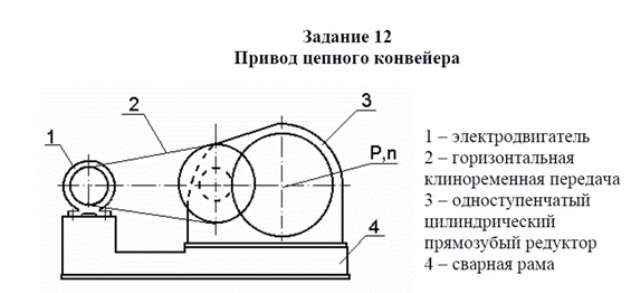 Привод цепного конвейера