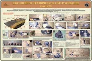 Плакат БМП-1 Ежедневное техническое обслуживание - 2