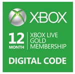 Xbox Live Gold 12  months Global Digital Code