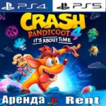 🎮Crash Bandicoot 4 Its About (PS4/PS5/RUS) Аренда🔰